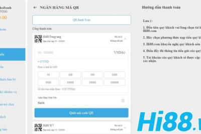Cách nạp tiền Hi88 siêu nhanh chóng như thế nào?